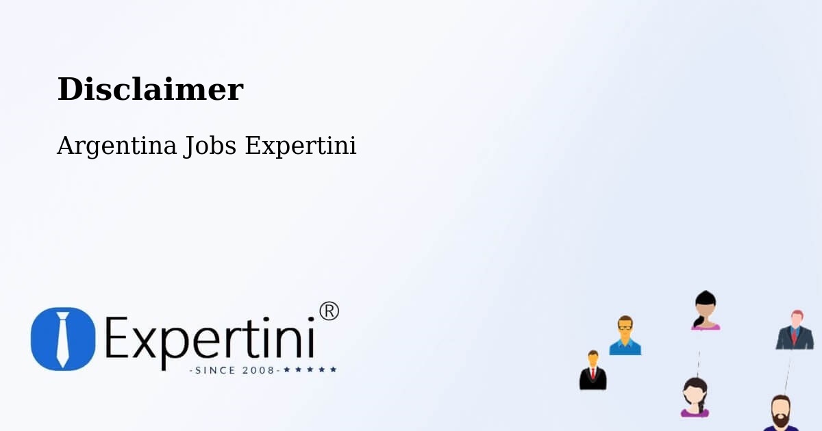Disclaimer – Ibarreta - Argentina Jobs Expertini